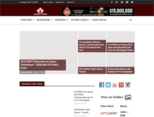 Tablet Screenshot of canadapoker.com